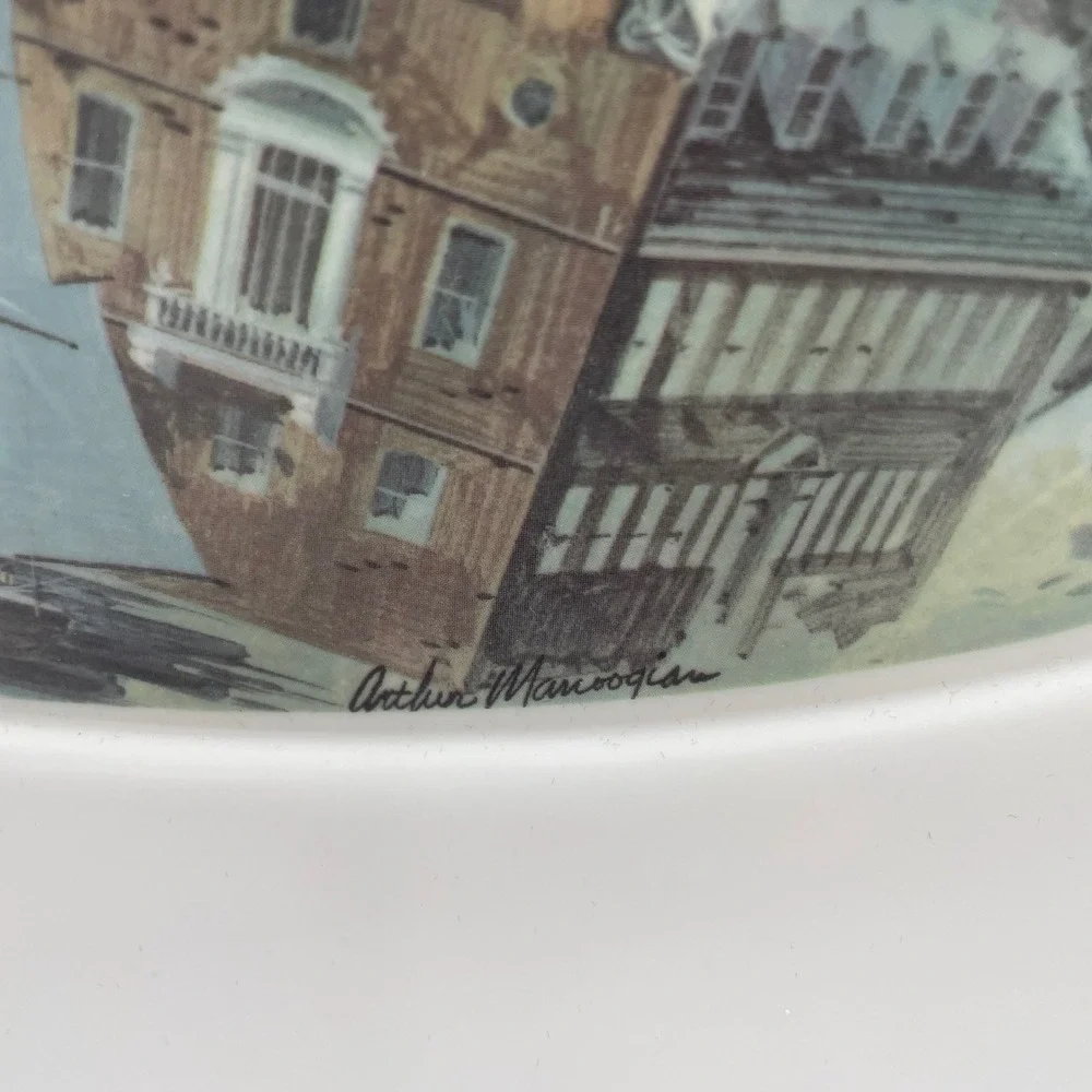 Brookpark 1521 Massachusetts Bicentennial Platter Arthur Manoogian 1975 Melamine